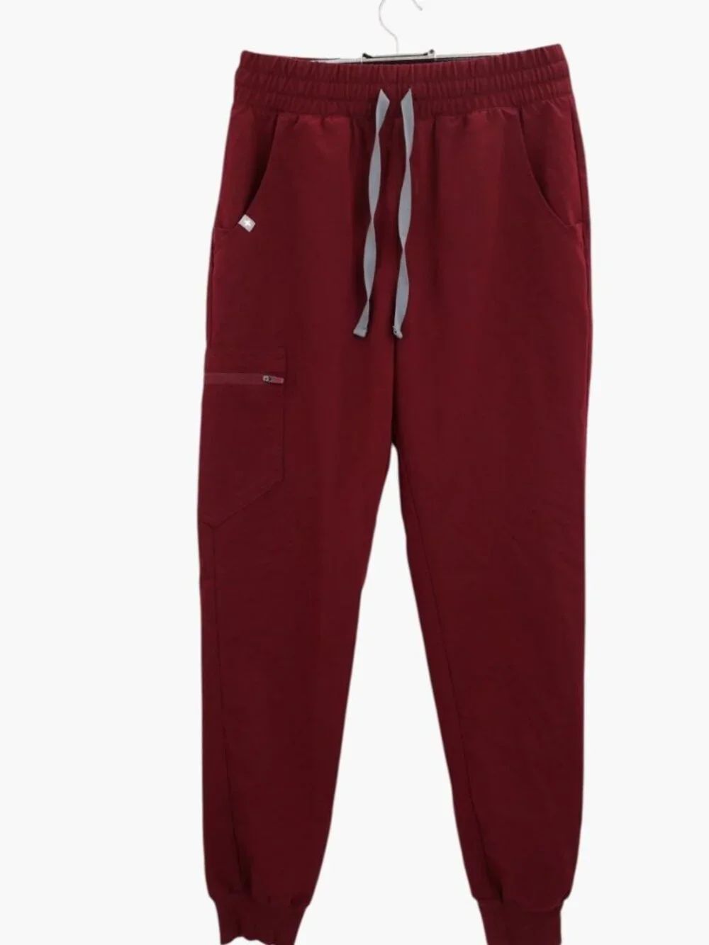 Figs Zamora Jogger Scrub High Waist Pants Womens Size XS Red Drawstring Nursing